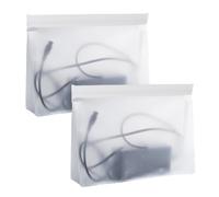 PYEUIFT Pack of 2 Scooter Chargers Cable Bag, Portable Travel Cable, Waterproof Travel Electronics Accessories Bag for Scooter Chargers, E Scooter Charger, Power Supply Bicycle (Transparent)