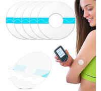 PYEUIFT Pack of 50 Libre 3 Plasters, Libre 3 Sensor Plasters, Protective Plasters for Libre 3, Transparent, Waterproof & Skin-friendly, No Glue in the Centre, 14 Days Adhesive Power (Does Not Apply to