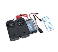 PYFORE RC Car 2nd Generation Motor Sound Simulator Set RC Car Engine Sound Simulator, Remote Control Car Sound Engine Simulation Module Set with 2 Speakers for 1/10 Vehicle Model