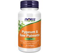NOW Foods Pygeum & Saw Palmetto, 60 softgels