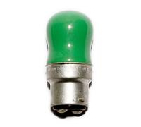 Crompton Lamps Bulb 15W Pygmy B22d Dimmable Green BC Bayonet 10lm Incandescent