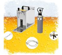 Complete set Beer Dispenser, Beer Machine - Lindr PYGMY 25 LE, 1-line dry cooler, 30 liters/h, Green Line NC Adapter