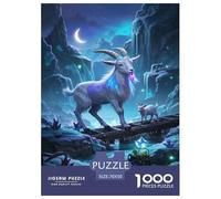 Pygmy Goat 1000 Pieces Premium Jigsaw Age 12+ Quirky, Abstract Design, Fun Details, Educational, Challenging Puzzle Games 70x50cm/1000pcs