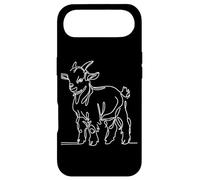 Pygmy Goat Line Art Farmer Case for iPhone Air