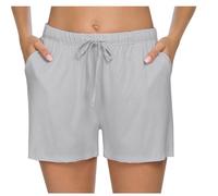 Pyjama Shorts Women UK Clearance Summer Loungewear Soft High Waisted Solid Color Pajama Bottoms Pull On Elasticated Waist Short Pants My Orders Warehouse Deals Clearance Cheap Offers Of The Day 2025