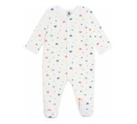 Pyjamas Dors Bien Avec Pieds Cœurs Organic Cotton White 1 month