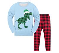 Pyjamas for Kids Boys, Christmas Pyjamas Women Halloween Pjs 2 Pieces Tracksuit Set Toddler Clothes Sleepwear Cotton Matching Top & Bottom Nightwear Boys 9-10 Years