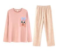 Pyjamas For Women Long Sleeve Pjs For Women Sets Ladies Pyjamas Womens Nightwear Cotton Nightdresses Cozy Fall Nighties Fluffy Lounge Wear Sets Women'S Pyjama Sets Airport Outfits For Womens 2110
