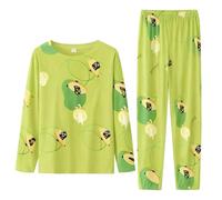 Pyjamas For Women Long Sleeve Pjs For Women Sets Ladies Pyjamas Womens Nightwear Cotton Nightdresses Cozy Fall Nighties Fluffy Lounge Wear Sets Women'S Pyjama Sets Airport Outfits For Womens 2098