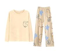 Pyjamas For Women Long Sleeve Pjs For Women Sets Ladies Pyjamas Womens Nightwear Cotton Nightdresses Cozy Fall Nighties Fluffy Lounge Wear Sets Women'S Pyjama Sets Airport Outfits For Womens 2091