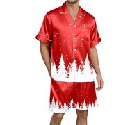 Pyjamas Men 5xl - Themed Sleepwear Cozy Holiday Outfit For Festive Nights And Relaxation At Home (Red, XXL)
