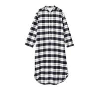 Pyjamas Men's Long Flannel Nightdress Unisex Style Long Sleeve Indian Style Men's Pyjamas Top Underwear, White, L