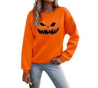 Pyjamas One-Piece Women's Without O-Neck Sweatshirt, Crew Neck, Matching Pullover Tops, Casual Long Sleeve Workout Shirts, Loose Blouse E Girl T-Shirt, d, M
