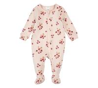 Pyjamas with feet Strawberry Ribbed Organic Cotton Pink 3 months