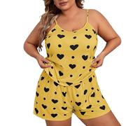 Pyjamas Women Women's Nightwear Womens Dressing Gowns Lightweight Sleepwear Loungewear Pijamas Set Nighties for Ladies Cotton Nightdresses Uk Short Sleeve Nightdress 16-18 V-Neck Bridesmaid Yellow