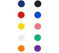 PYJLBX 10 Pack Fridge Magnets - 10 Colours Heavy Duty Magnets, Round Mini Magnets for Whiteboard, Refrigerator, Notice Board & Crafts - Multi-Purpose Strong Small Magnet for Adults, Home & Office