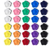 PYJLBX 30 Pack 10 Colours Fridge Magnets - Sunflower Strong Magnet, Cute Mini Whiteboard Magnets for Crafts & Notice Board | Decorative Small Magnets Heavy Duty for Home, Kitchen, School & Classroom