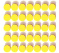 PYJLBX 40Pcs Strong Fridge Magnets, Mini Round Yellow Magnets for Whiteboard, Notice Board, Office, Crafts, Tiny Heavy Duty Refrigerator Magnets for Adults, Small Cute Magnetic Pins for Home & School