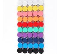 PYJLBX 50 Pack Fridge Magnets - 10 Colours Heavy Duty Magnets, Round Mini Magnets for Whiteboard, Refrigerator, Notice Board & Crafts - Multi-Purpose Strong Small Magnet for Adults, Home & Office