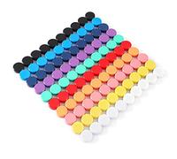 PYJLBX 80 Pack Fridge Magnets - 10 Colours Heavy Duty Magnets, Round Mini Magnets for Whiteboard, Refrigerator, Notice Board & Crafts - Multi-Purpose Strong Small Magnet for Adults, Home & Office
