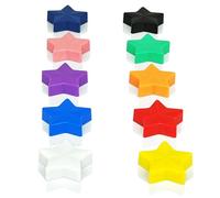 PYJLBX Fridge Magnets 10 Pack - Star Strong Small Whiteboard Magnets, Colorful Mini Heavy Duty Round Refrigerator Magnets for Crafts, Whiteboard, Planning Boards, Notice Board, Office,Home (10 Colors)