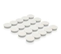 PYJLBX Fridge Magnets - 20 Pack Small Strong Magnets - Heavy Duty Whiteboard Magnets for Crafts, Mini Cute Round Refrigerator Magnet for Kitchen, Office | Decorative Magnetic Dots for Adults (White)