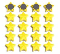 PYJLBX Fridge Magnets, 20 Pack Yellow Star Magnets Heavy Duty - Small Strong Magnet - Cute Mini Decorative Magnets for Whiteboard, Craft, Fridge, Notice Board, Map, Kitchen, Home, School & Classroom