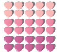 PYJLBX Heart Fridge Magnets - 30PCS Strong Magnet, Cute Mini Decorative Whiteboard Magnets - Small Heavy Duty Magnets for Crafts, Notice Board, Notes, Home, Kitchen, School, Classroom, Office (Pink)