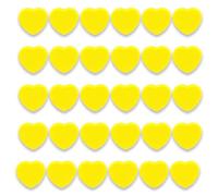 PYJLBX Strong Fridge Magnets, 30Pcs Yellow Heart Whiteboard Magnets, Heavy Duty Mini Magnets for Adults, Small Cute Notice Board Magnet for Crafts, Office, Kitchen, Refrigerator, School,Home Organiser