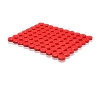 PYJLBX Strong Fridge Magnets, 80 Pack Heavy Duty Small Round Magnets for Whiteboard, Refrigerator, Notice Board & Craft | Refrigerator Magnets Mini Magnetic Dots for Adults, Home, Office, School (Red)