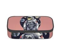 Pyjwyfmy Astronaut On The Moon Print Big Capacity Pencil Pen Case Office Large Storage High Capacity Bag Pouch Holder Box Makeup Bag