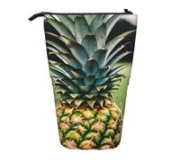 Pyjwyfmy Be A Pineapple Print Standing Pencil Case,Telescopic Pen Pouch,Portable Pencil Holder For Study Or Office Supplies