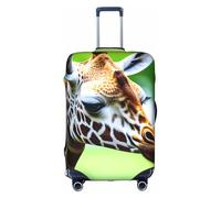 Pyjwyfmy Cartoon Giraffe Print Suitcase Cover–travel Luggage Cover With Elasticity For Suitcases (S/M/L/Xl Sizes), White, L