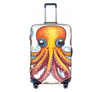 Pyjwyfmy Color Octopus Print Suitcase Coverâ€“travel Luggage Cover With Elasticity For Suitcases (S/M/L/Xl Sizes), White, XL