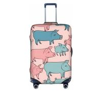 Pyjwyfmy Cute Pigs Pattern Print Suitcase Cover–travel Luggage Cover With Elasticity For Suitcases (S/M/L/Xl Sizes), White, M