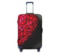 Pyjwyfmy Falling Red Hearts Print Suitcase Coverâ€“travel Luggage Cover With Elasticity For Suitcases (S/M/L/Xl Sizes), White, L