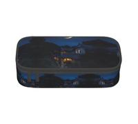 Pyjwyfmy Full Moon In Night Print Big Capacity Pencil Pen Case Office Large Storage High Capacity Bag Pouch Holder Box Makeup Bag