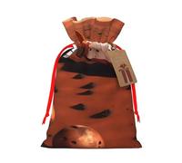 Pyjwyfmy Mars Planet Christmas Gift Bags,Gift Bags For Christmas Wrapping, Pouches With Drawstring Closure
