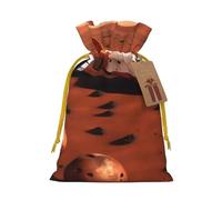 Pyjwyfmy Mars Planet Christmas Gift Bags,Gift Bags For Christmas Wrapping, Pouches With Drawstring Closure