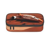 Pyjwyfmy Mars Planet Print Big Capacity Pencil Pen Case Office Large Storage High Capacity Bag Pouch Holder Box Makeup Bag