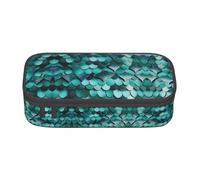 Pyjwyfmy Mermaid Fish Scale Print Print Big Capacity Pencil Pen Case Office Large Storage High Capacity Bag Pouch Holder Box Makeup Bag