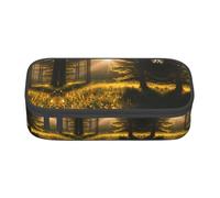 Pyjwyfmy Morning Sunlight In Wilderness Print Big Capacity Pencil Pen Case Office Large Storage High Capacity Bag Pouch Holder Box Makeup Bag