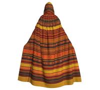 PYJWYFMY Native American Pattern Print Unisex Adults Hooded Cloak Velvet Cape For Halloween Robe Christmas Cloak Cosplay Costumes