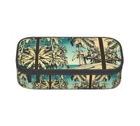 Pyjwyfmy Sketch Hawaii Print Big Capacity Pencil Pen Case Office Large Storage High Capacity Bag Pouch Holder Box Makeup Bag