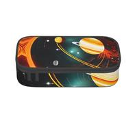 Pyjwyfmy Solar System Jupiter Saturn Print Big Capacity Pencil Pen Case Office Large Storage High Capacity Bag Pouch Holder Box Makeup Bag