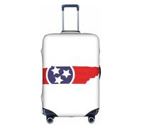 Pyjwyfmy Tennessee State Flag Map Print Suitcase Cover–travel Luggage Cover With Elasticity For Suitcases (S/M/L/Xl Sizes)