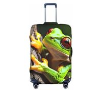 Pyjwyfmy Tree Frog Print Suitcase Cover–travel Luggage Cover With Elasticity For Suitcases (S/M/L/Xl Sizes), White, L