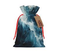 Pyjwyfmy Within The Tides Christmas Gift Bags,Gift Bags For Christmas Wrapping, Pouches With Drawstring Closure