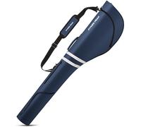 PYKES PEAK Golf Club Case | Foldable Design for 47” Clubs | Fits 10 Clubs | Waterproof Pocket | Ideal for Driving Range & Practice | Navy | Designed in Japan
