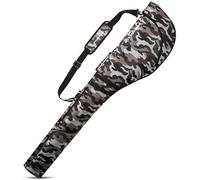 PYKES PEAK Golf Club Case | Foldable Design for 47” Clubs | Fits 10 Clubs | Waterproof Pocket | Ideal for Driving Range & Practice | Camo Brown | Designed in Japan